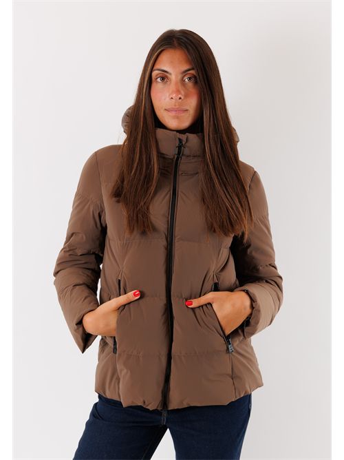 stretch down jacket HOX | XD6746QUARZO FUME